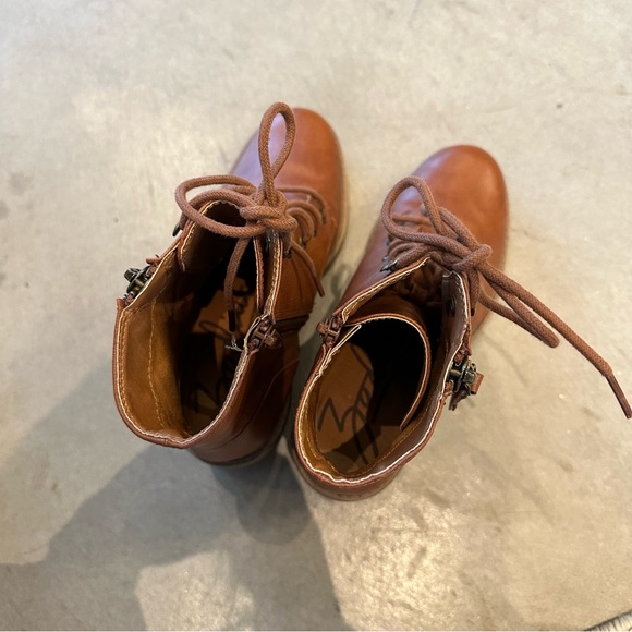 Zodiac heeled zip up combat boots - Picture 4 of 5